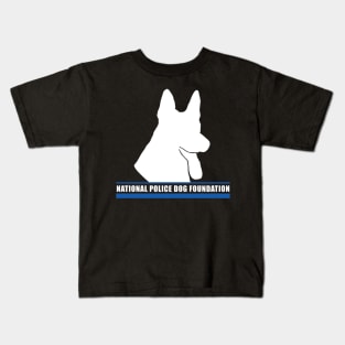 K9 White Outline 1 Kids T-Shirt